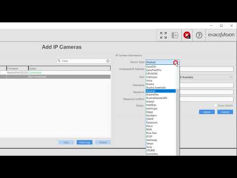 Exacq Add IP Cameras – Manual