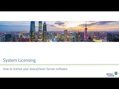 exacqVision System Licensing